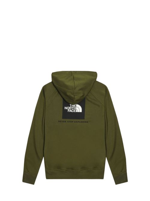 Felpa da uomo in misto cotone, cappuccio, colore woodland green. THE NORTH FACE | NF0A89F9DIW1